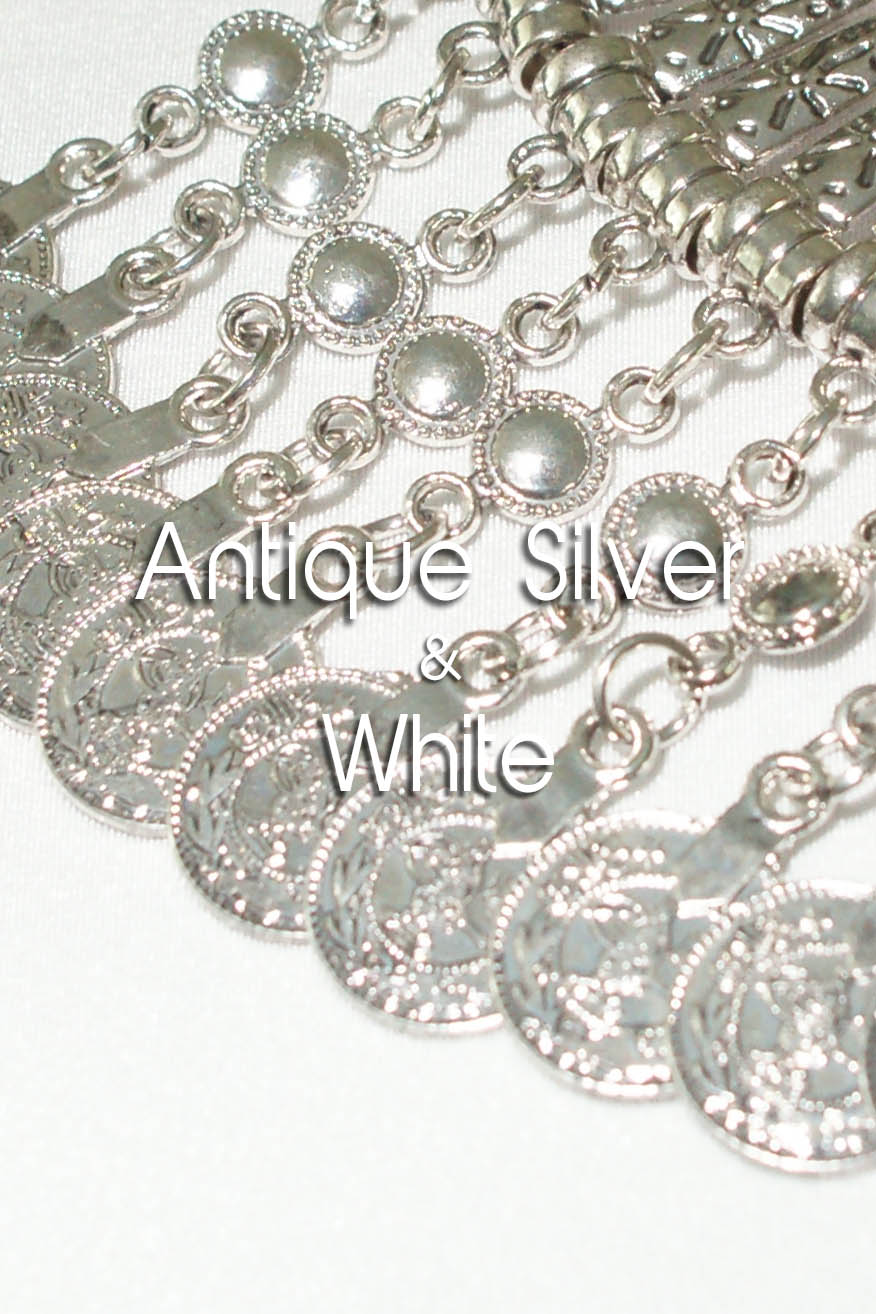 Colleen Kelly Designs Swimwear Style #3123 Image of Silver Coin-Kini 3-Piece